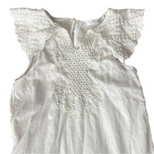 Zara Elegant White Kids Dress Sz 10